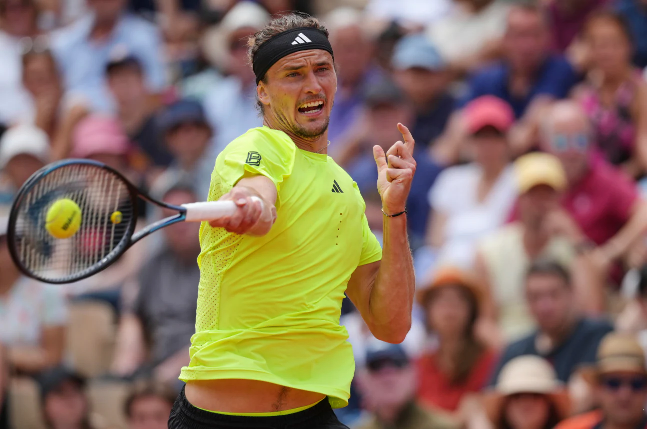 Alexander Zverev bei den French Open.